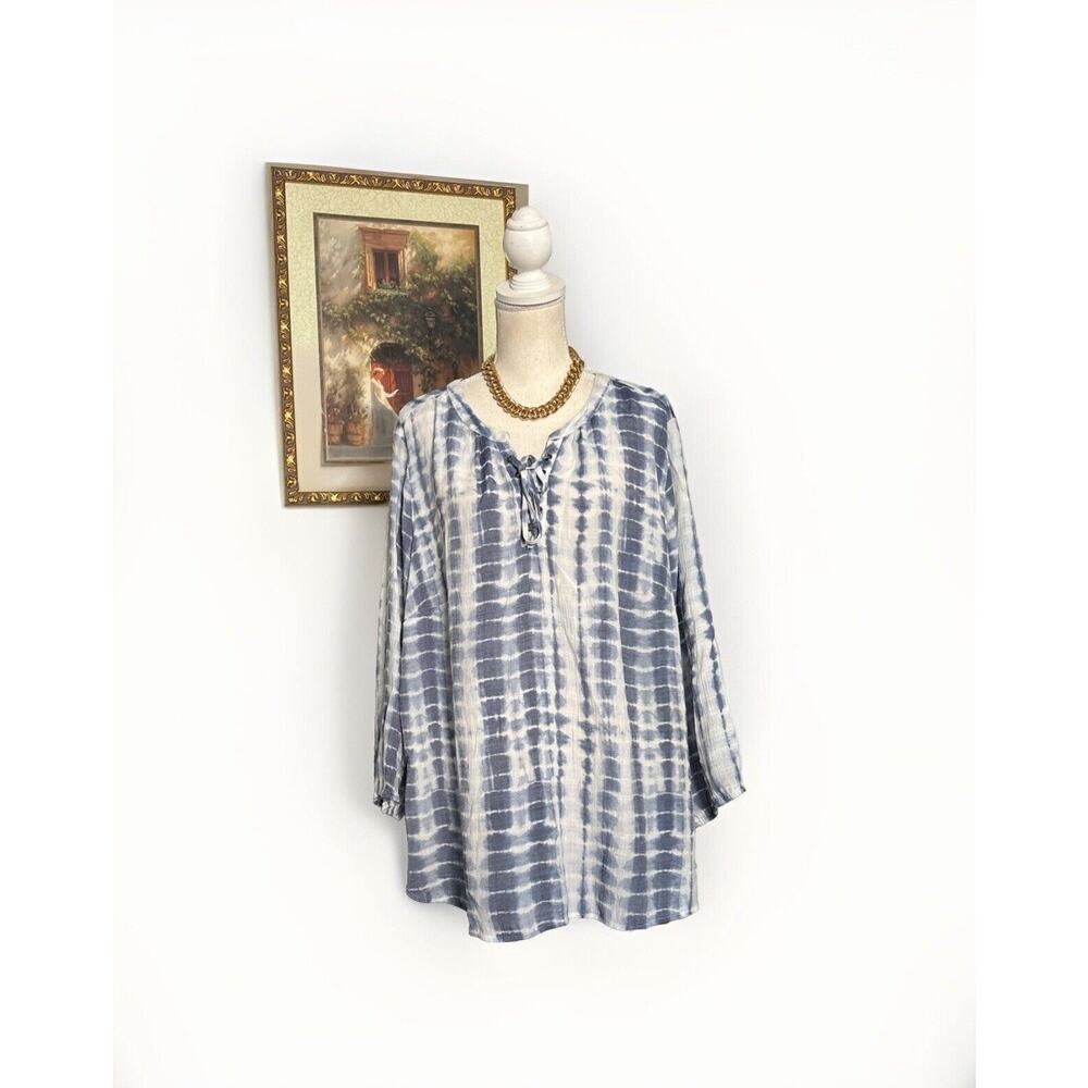 Fred‎ FD David Long Sleeve Pullover Blouse Women's Size 2 X